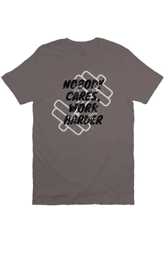 Nobody Cares, Work Harder - Workout T-Shirt (Aspha