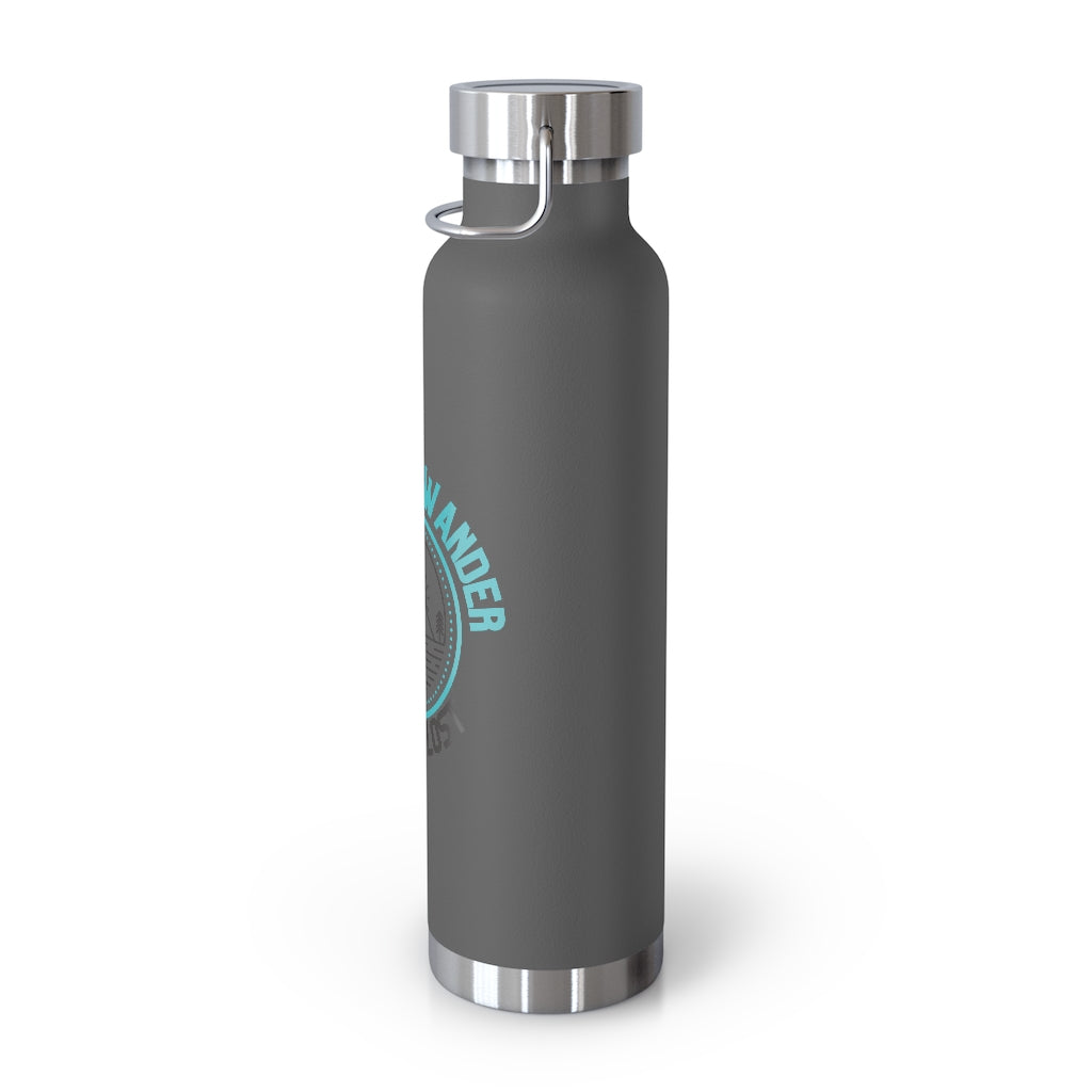 All That Wander, Are Not Lost - Copper Vacuum Insulated Hiking Water Bottle, 22oz