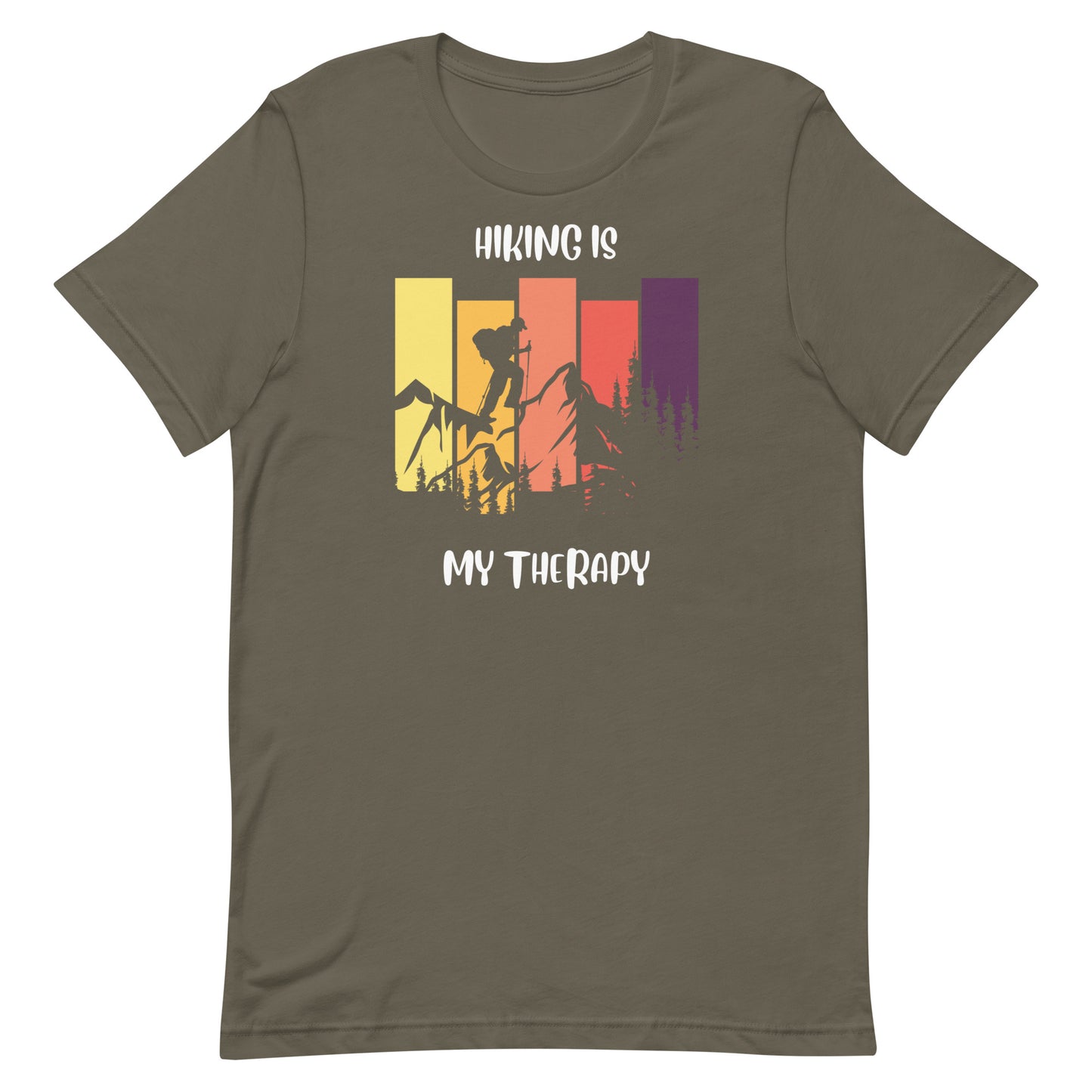 Hiking is my therapy - Unisex t-shirt