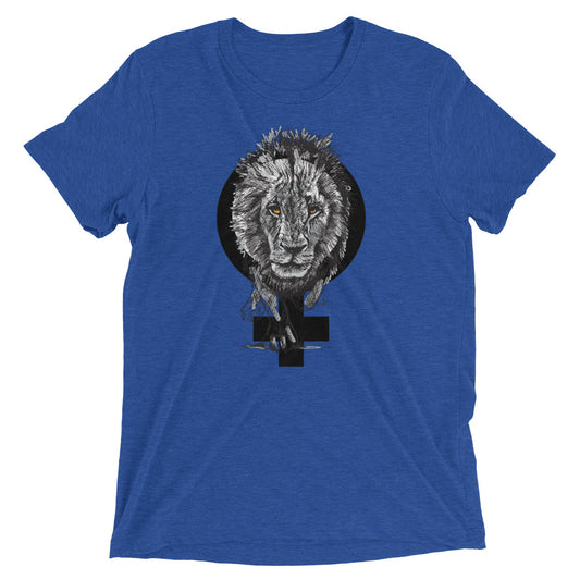 Feminism & lion - Short sleeve t-shirt