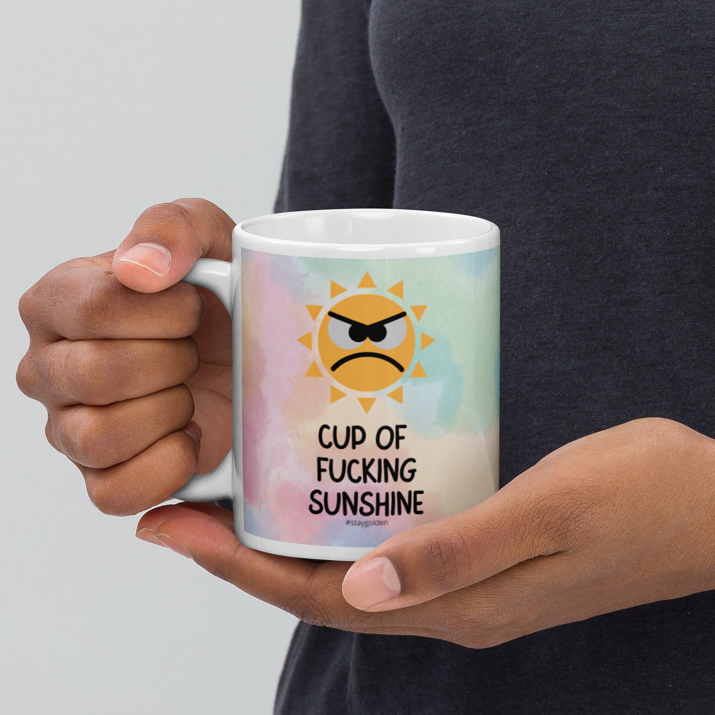 Cup of fucking sunshine - White glossy mug