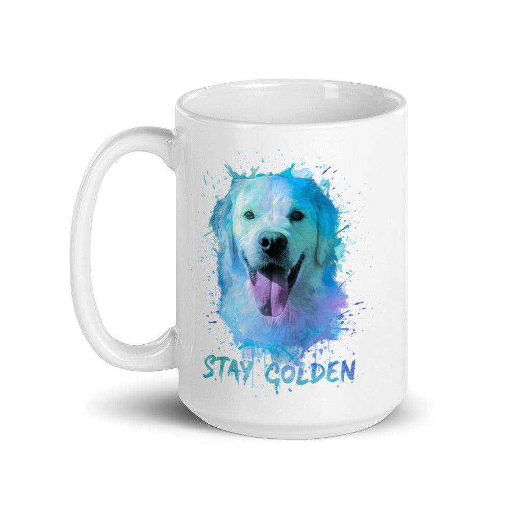 Stay golden - White glossy mug